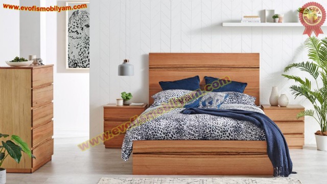 Kiraz Modern Yatak Karyola Takımı Lüks Modern Yatak Odası